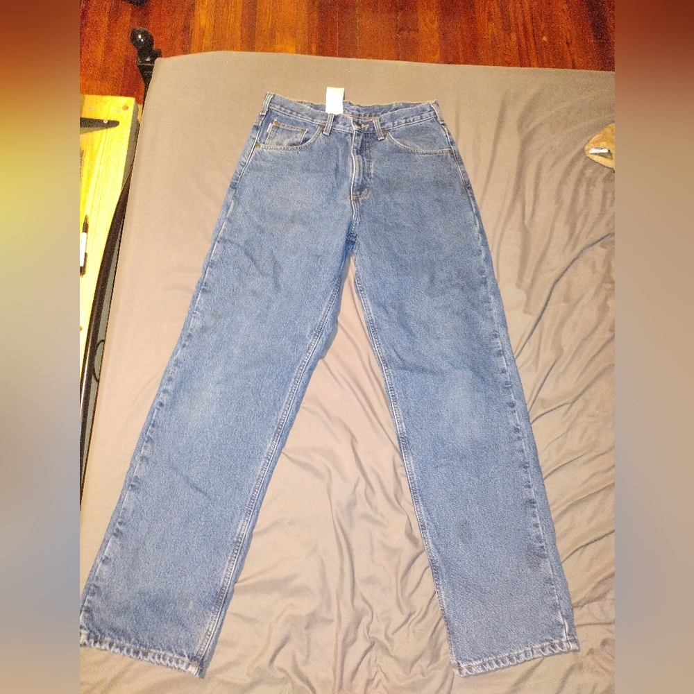 carhartt relaxed fit flannel lined b172 dst 32x34